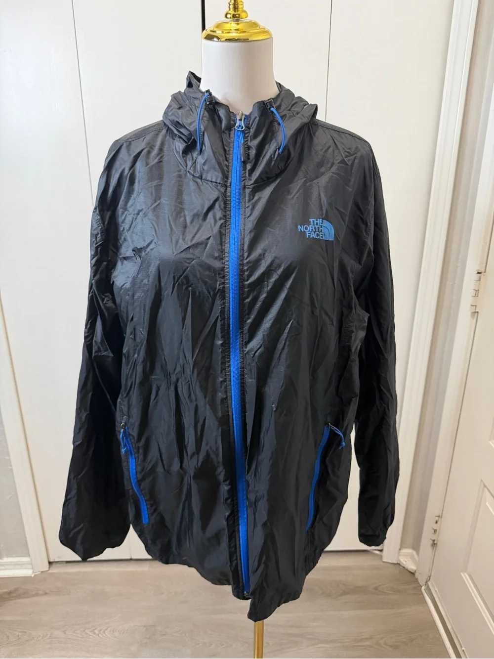 The North Face Black Ski/Snow Jacket with Blue Accents